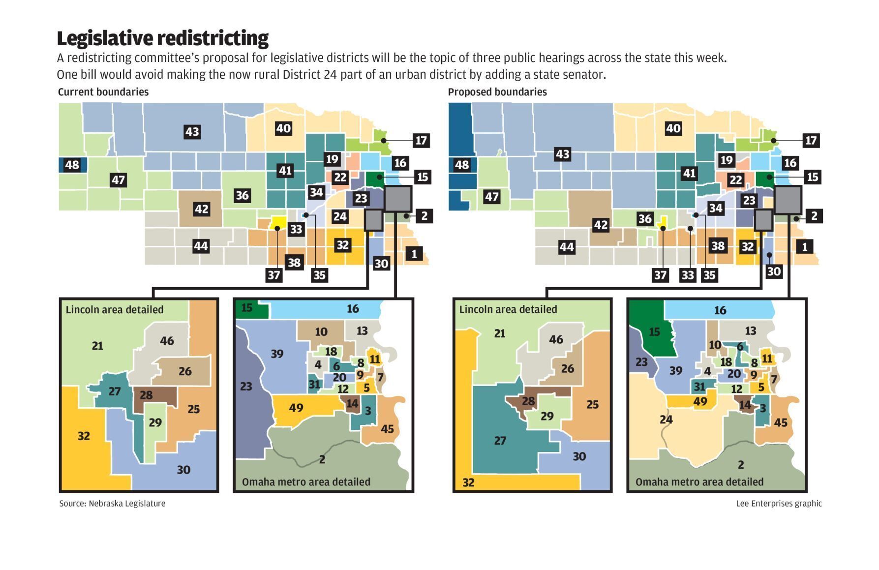 Legislative redistricting maps